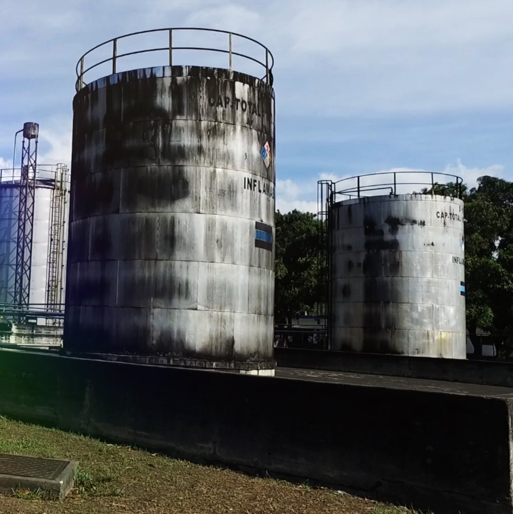 Tanques de almacenamiento de la planta